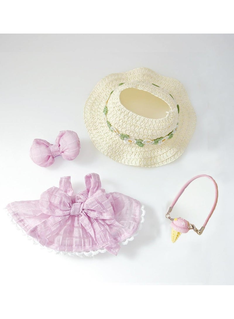 Bukela Doll Clothing Set(No Doll), suitable for hanging plush dolls up to 17cm, interchangeable clothing for first, second, and third generation vinyl collectible dolls, durable and stylish accessories, suitable for creative games - Image 2